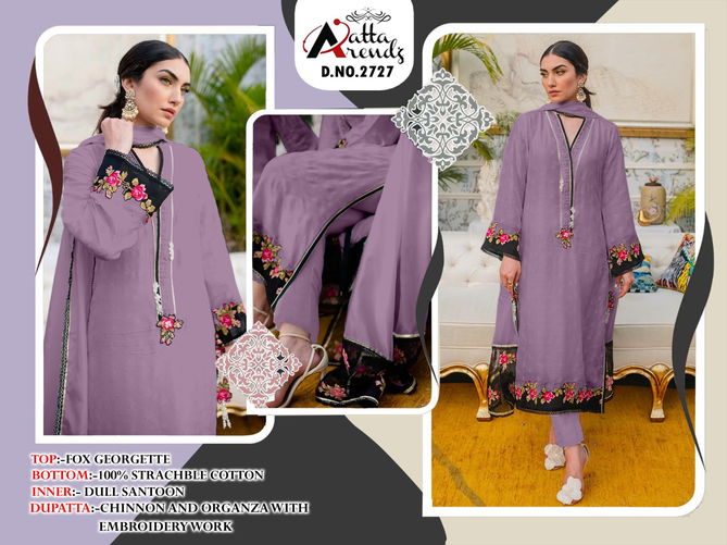 Atta Trendz 2727 Ready Made Pakistani Suits Catalog